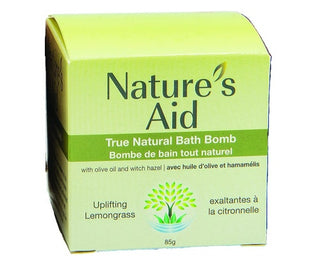 Nature's Aid True Natural Bath Bomb Uplifting Lemongrass 85g