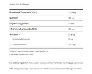 AOR P.E.A.k Pain Relief 419mg 120 Capsules