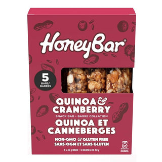 Honey Bar Snack Bar Quinoa & Cranberry  5 x 40g