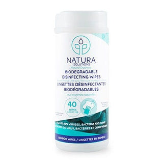 Natura Solutions Biodegradable Disinfecting Wipes 40 Packs