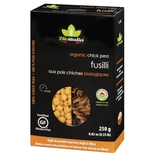 Bioitalia Organic Chick Pea Pasta Fusilli 250g