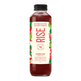 Rise Kombucha Organic Kombucha Low Sugar Watermelon & Mint 414mL