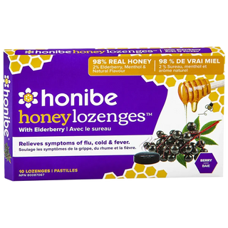 Honibe Honey Lozenges Elderberry 10 Lozenges