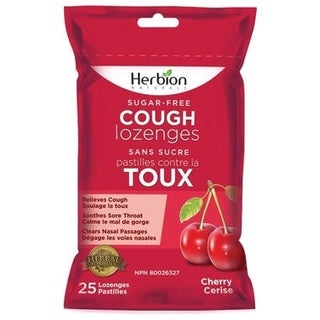 Herbion Sugar Free Cough Lozenges Cherry 25 Lozenges