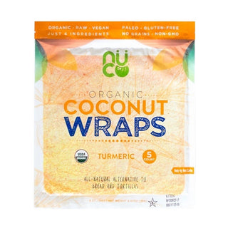 Nu-Coconut Organic Coconut Wraps Turmeric 70g