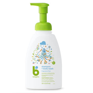 Babyganics Shampoo + Body Wash Fragrance Free 473mL