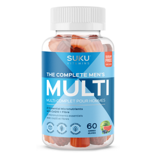 Suku Vitamins The Complete Men's Multi Plus CoQ10 & Fibre 60 Gummies