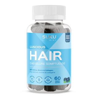 Suku Vitamins Luscious Hair Blueberry Bliss 60 Gummies