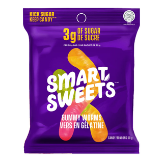 Smart Sweets Gummy Worms 50g