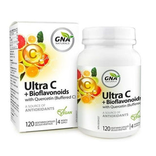 GNA Naturals Ultra C + Bioflavonoids with Quercetin 120 Veggie Caps