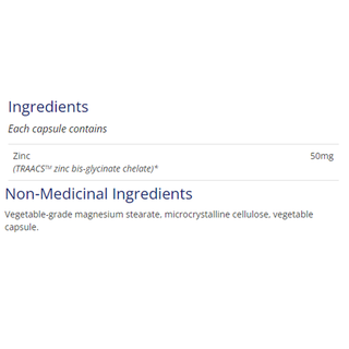 CanPrev Zinc Bis-Glycinate 50 120 Veggie Caps