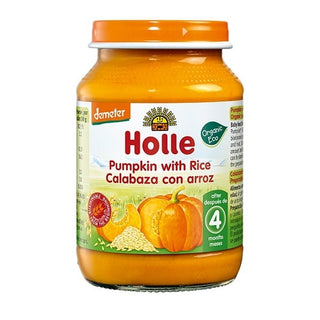 Holle Organic Baby Food Jar Pumpkin With Rice 190g