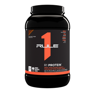 Rule 1 R1 Protein Whey Protein Isolate Chocolate Fudge 28 Servings