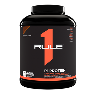 Rule 1 R1 Protein Whey Protein Isolate Chocolate Fudge 71 Servings