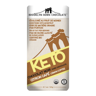 Brooklyn Born Chocolate Keto Dark Chocolate Lemon Coffee 60g