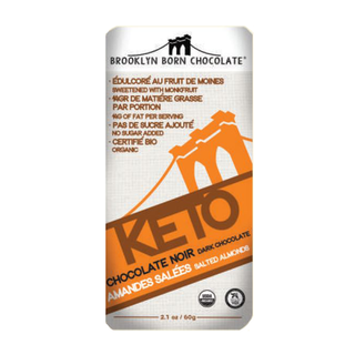 Brooklyn Born Chocolate Keto Dark Chocolate Salted Almonds 60g