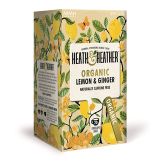 Heath & Heather Organic Lemon & Ginger 20 Tea bags