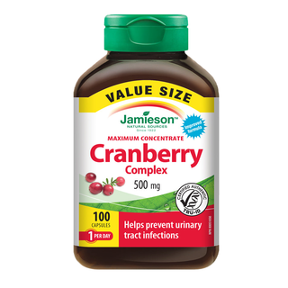 Jamieson Cranberry Complex 500mg Maximum Concentrate 100 Capsules