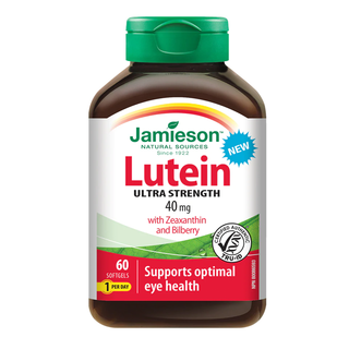 Jamieson Lutein 40mg With Zeaxanthin & Bilberry Ultra Strength 60 Softgels