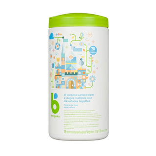 Babyganics All Purpose Surface Wipes Fragrance Free 75 Counts