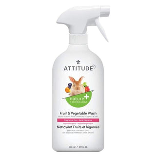 Attitude Fruit & Vegetable Wash Fragrance Free 800mL