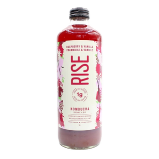 Rise Kombucha Organic Kombucha Low Sugar Raspberry & Vanilla 1L