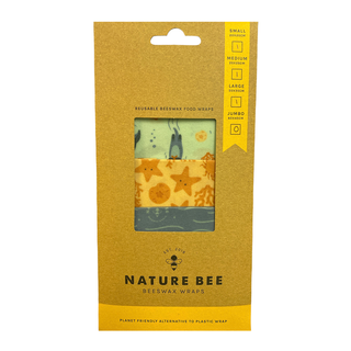 Nature Bee Beeswax Wraps Variety Set 3 Packs