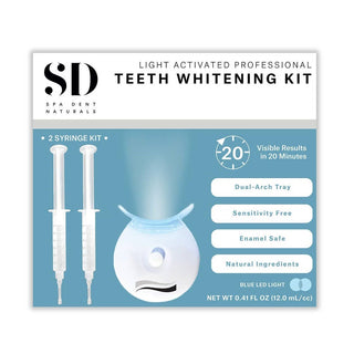 Spa Dent Teeth Whitening Kit Blue Led Light 12mL