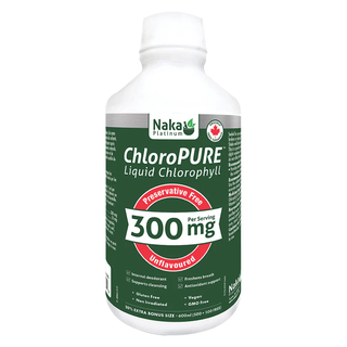 Naka Platinum ChloroPURE (Liquid Chlorophyll) 300mg Unflavoured 600mL