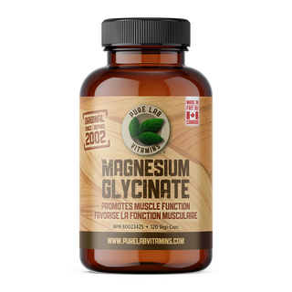 Pure Lab Vitamins Magnesium Glycinate 120 Veggie Caps