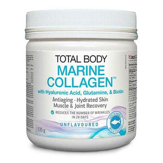 Total Body Collagen Marine Collagen with Hyaluronic acid , Glutamin & Biotin Unflavoured 135g