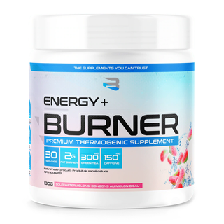 Believe Supplements Energy + Burner Sour Watermelon 30 Servings