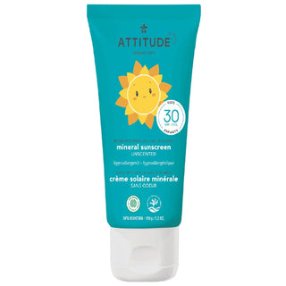 Attitude Baby & Kids Mineral Sunscreen SPF 30 Unscented 150g