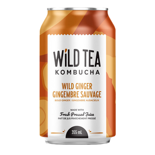 Wild Tea Kombucha Wild Ginger 355mL