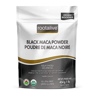 Root Alive Organic Black Maca Powder Gelatinized 454g