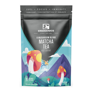 Ergogenics 8 Mushroom Blend Matcha Tea 30 Servings