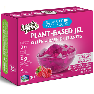 Simply Delish Plant Based Jel Raspberry 20g