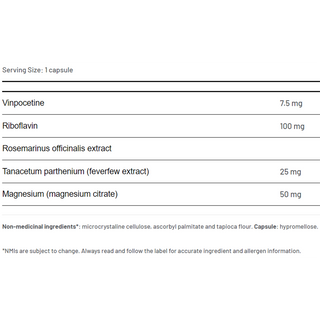 AOR Migraine Manager 257.5mg 60 Capsules