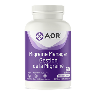 AOR Migraine Manager 257.5mg 60 Capsules