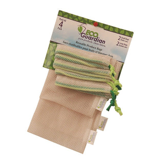 Eco Guardian Reusable Produce Bags 4 Packs