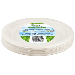 Eco Guardian Compostable Plates 7" 20 Packs