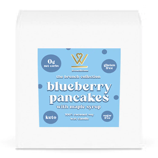 Livewellicious Coconut Soy Candle Brunch Collection Blueberry Pancakes With Maple Syrup 7.5 oz