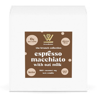 Livewellicious Coconut Soy Candle Brunch Collection Espresso Macchiato With Oat Milk 7.5 oz