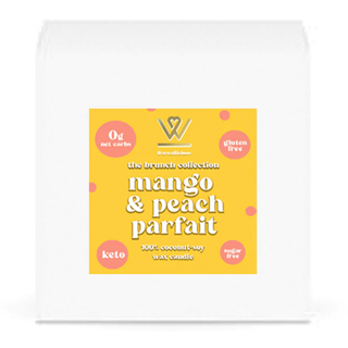 Livewellicious Coconut Soy Candle Brunch Collection Mango & Peach Parfait 4 oz