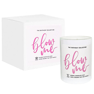 Livewellicious Coconut Soy Candle Birthday Collection Blow Me Double Chocolate Cake 7.5 oz