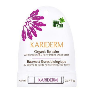 Kariderm Organic Lip Balm Natural Mint 5mL