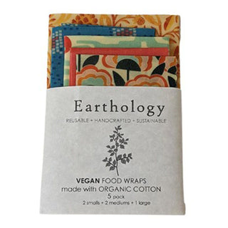 Earthology Vegan Food Wrap 5 Packs