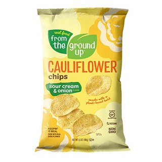 from the ground up Cauliflower Potato Chips Sour Cream & Onion 100g