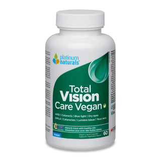 Platinum Naturals Total Vision Care Vegan 60 Veggie Caps