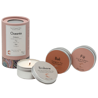 La Luna Soy & Coconut Wax Candle Oceania 3x80g